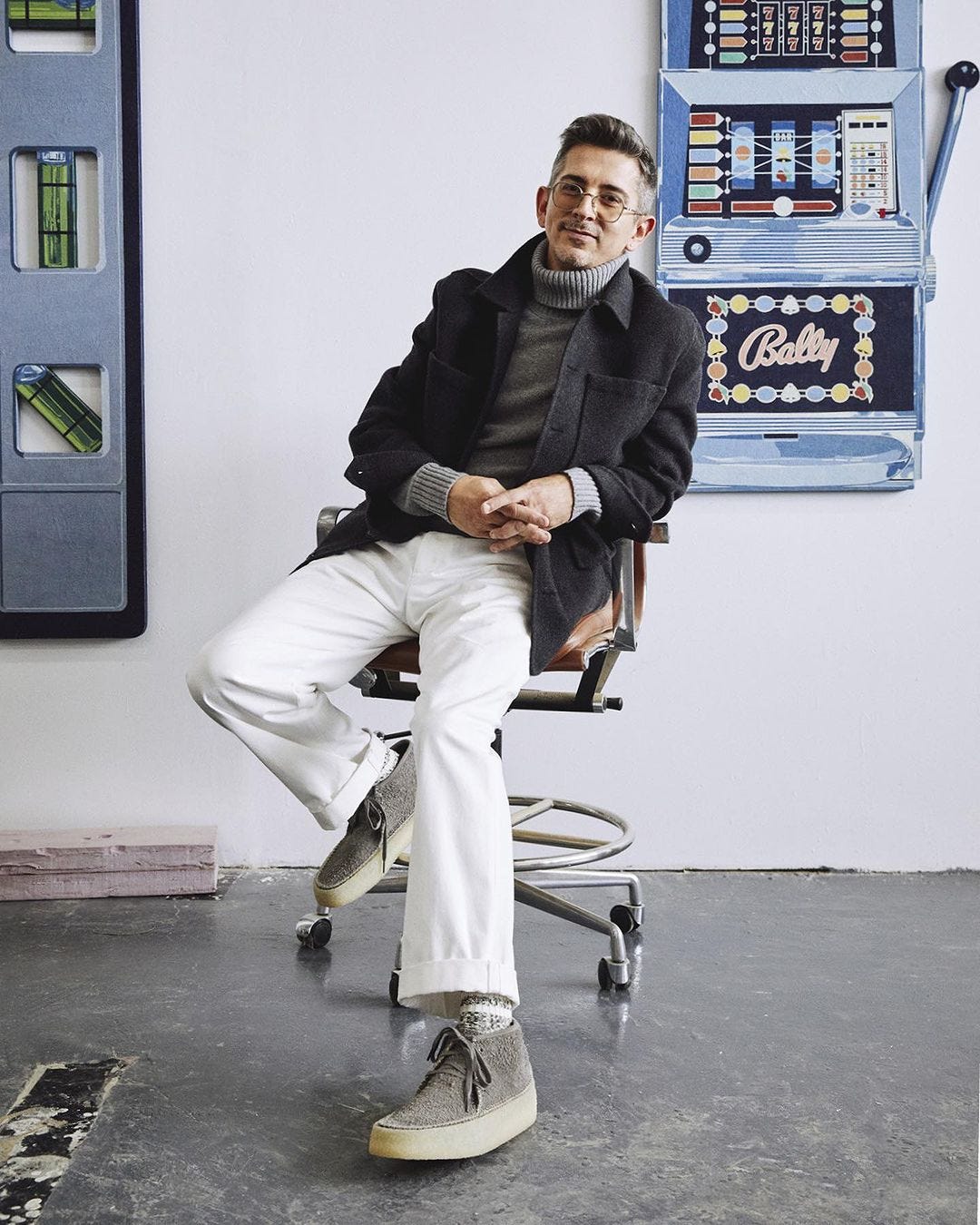 mens white jeans outfit