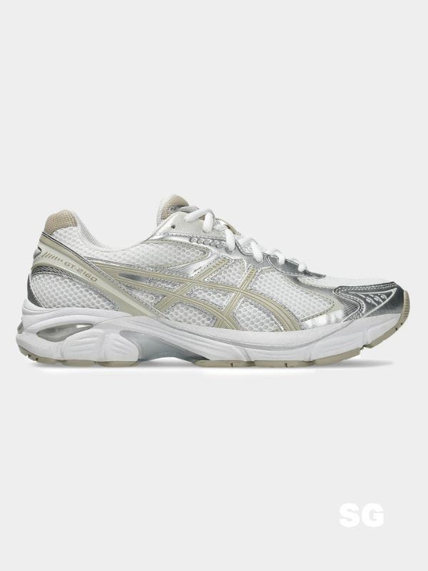 asics gt 2160 sneaker in white putty