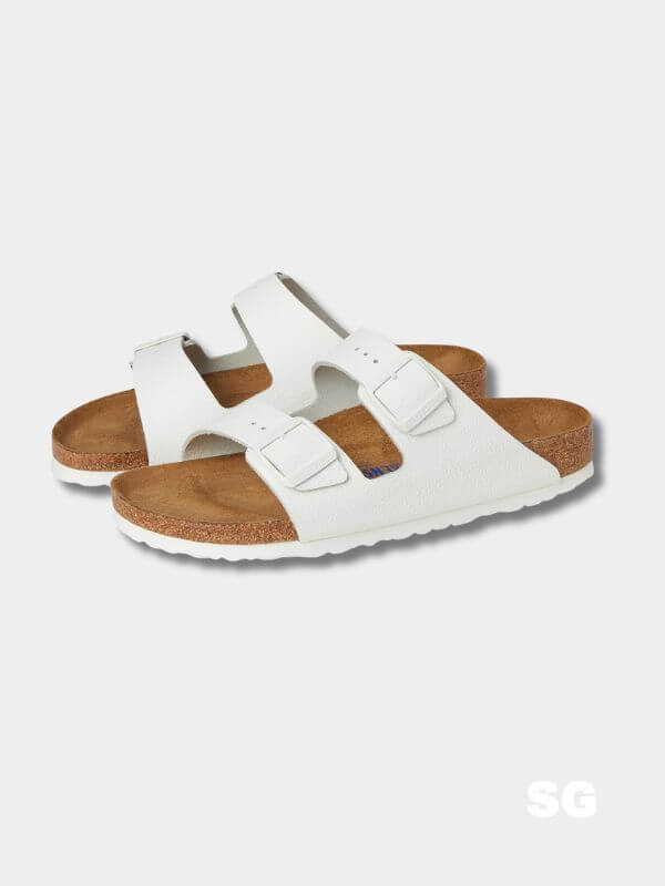 white birkenstock sandals