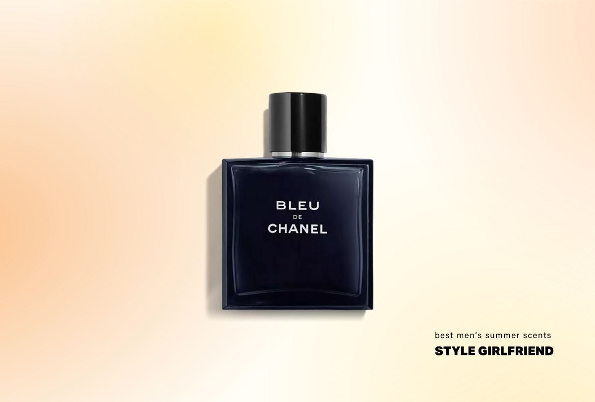 a dark-colored bottle of fragrance with a black cap