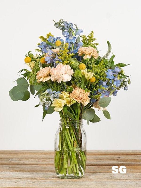 bouquet of mixed stem flowers from Bouqs