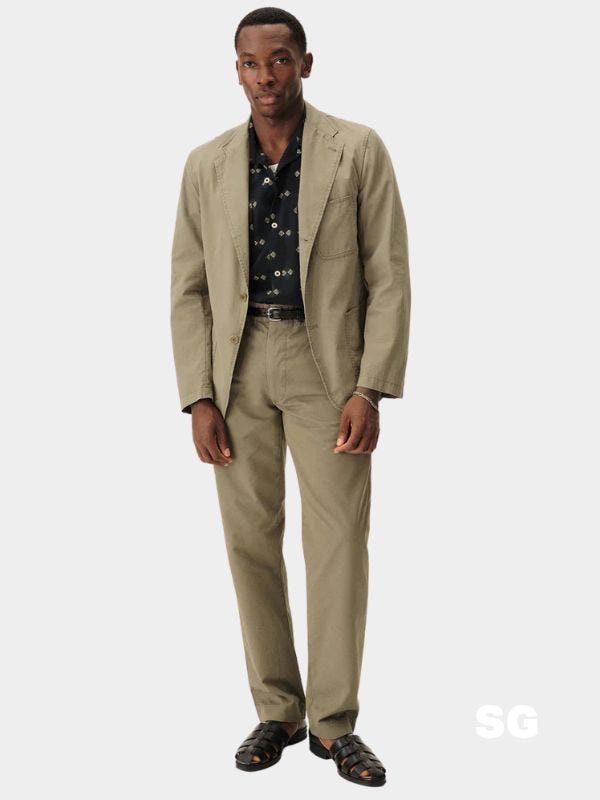 buck mason chino suit