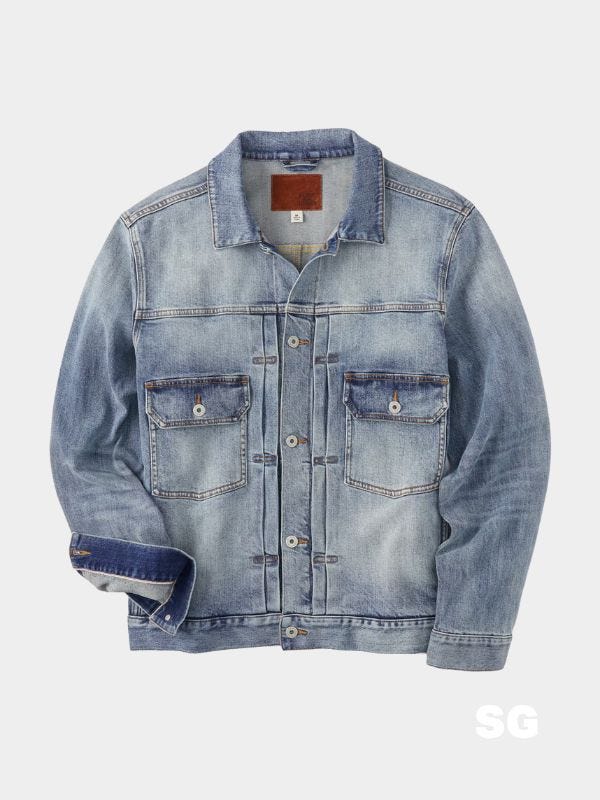 washed denim jacket