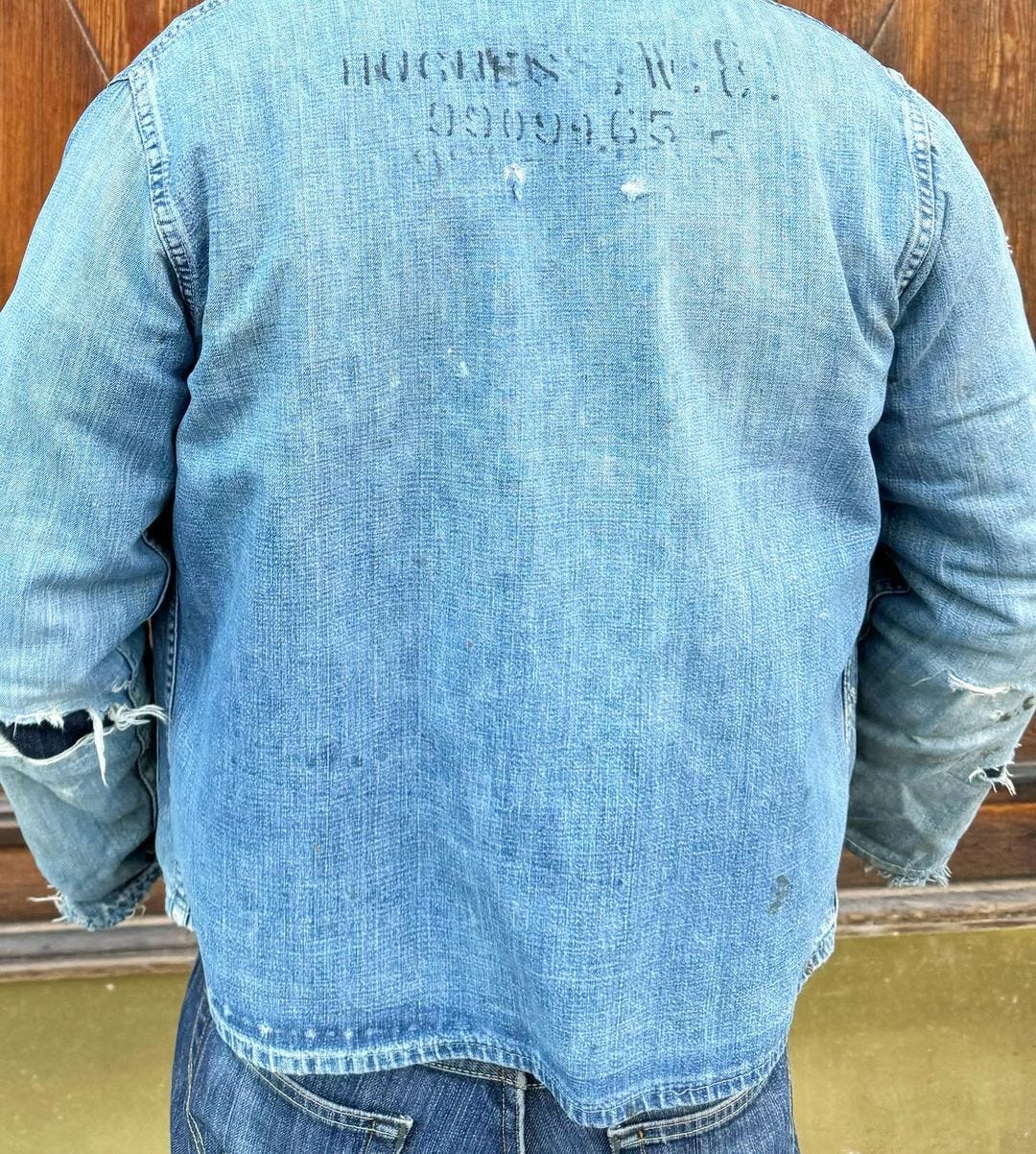 men's denim chore coat