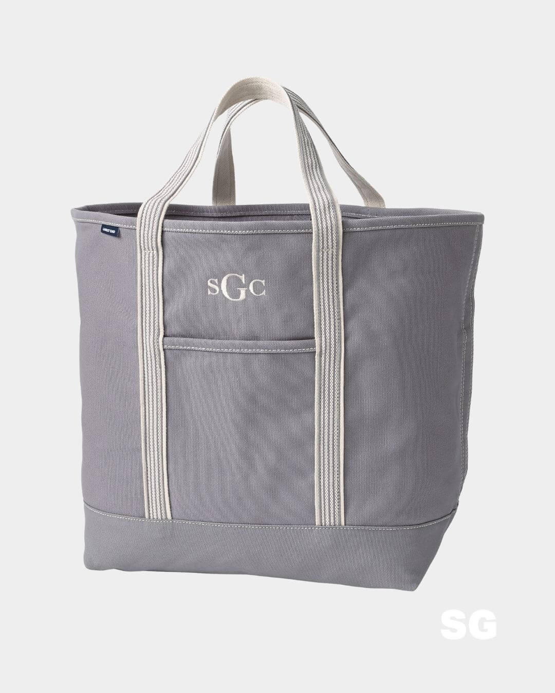 lands' end extra large open top canvas tote bag