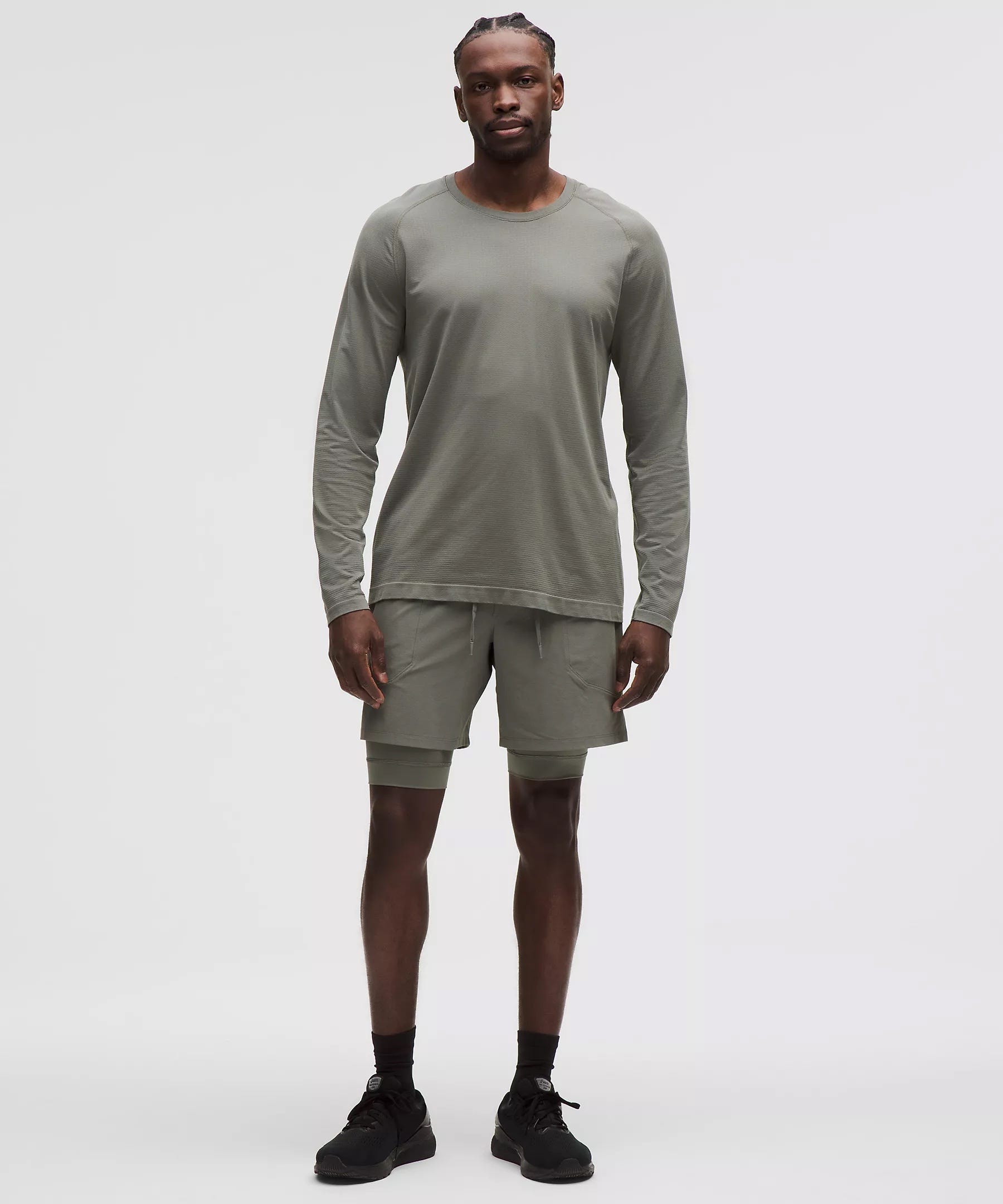 man wearing a stylish workout outfit