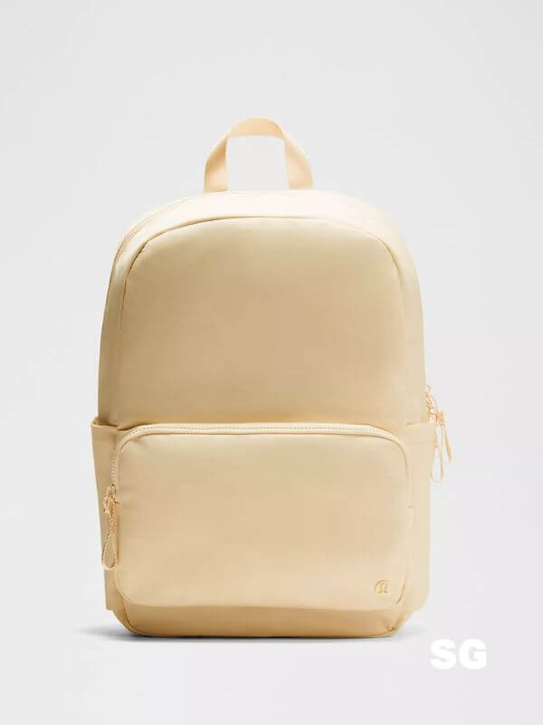 unisex lululemon backpack in butter yellow