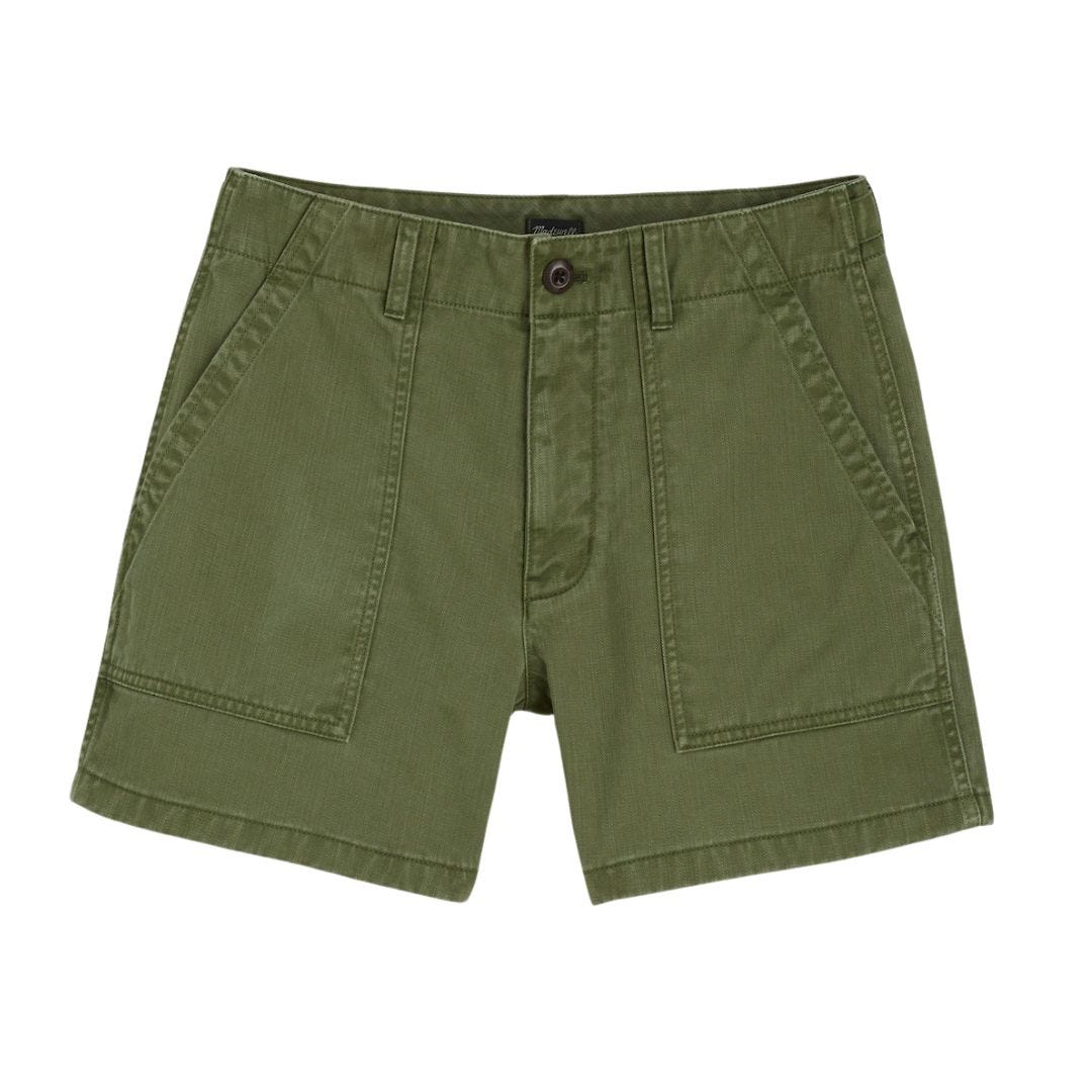 madewell men's fatigue shorts