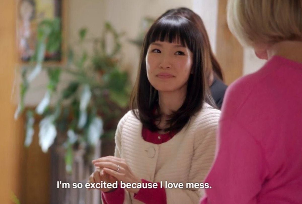 marie kondo "I love mess"