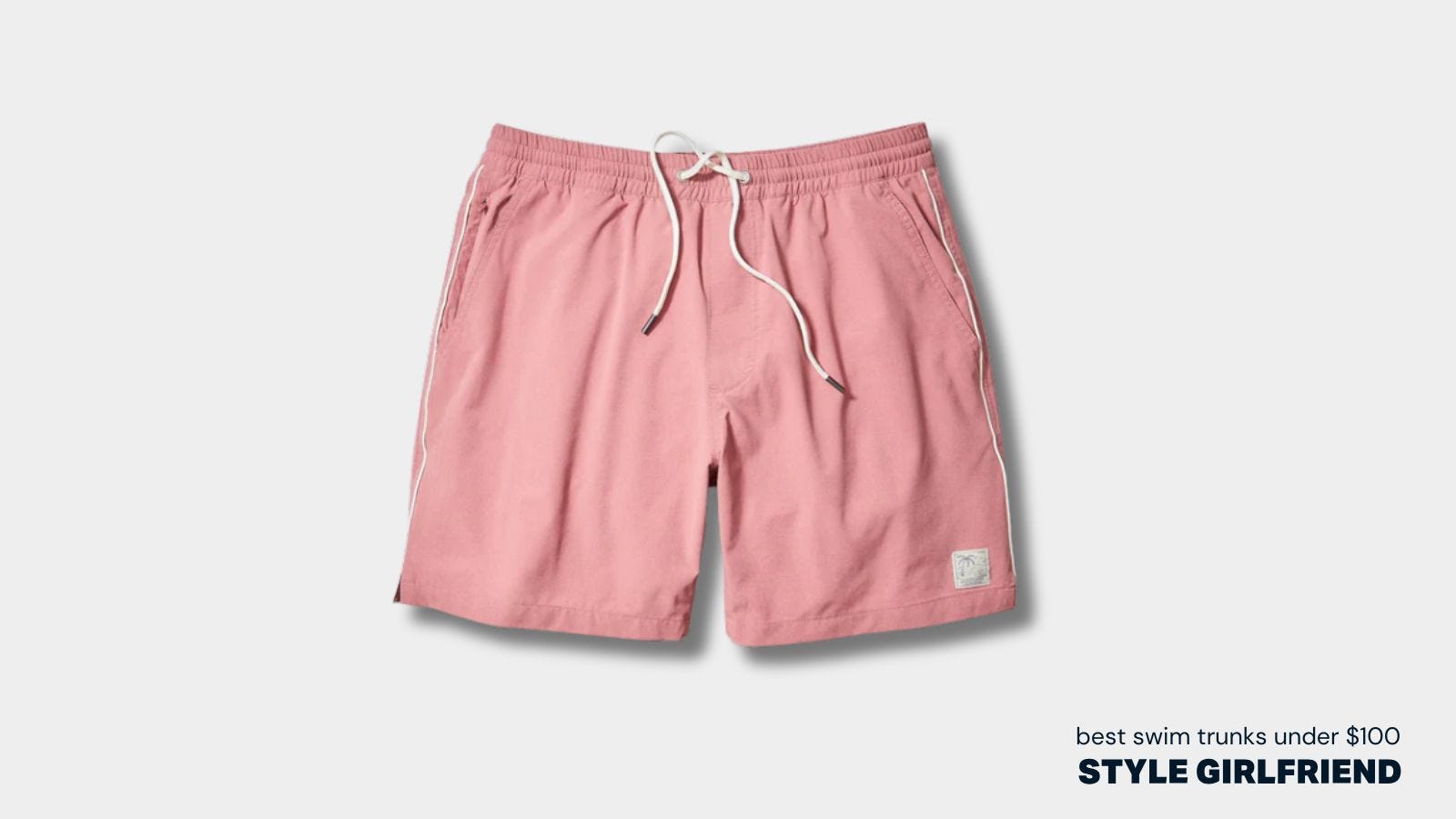 marine layer 6" Lined Sport & Swim Short in withered rose