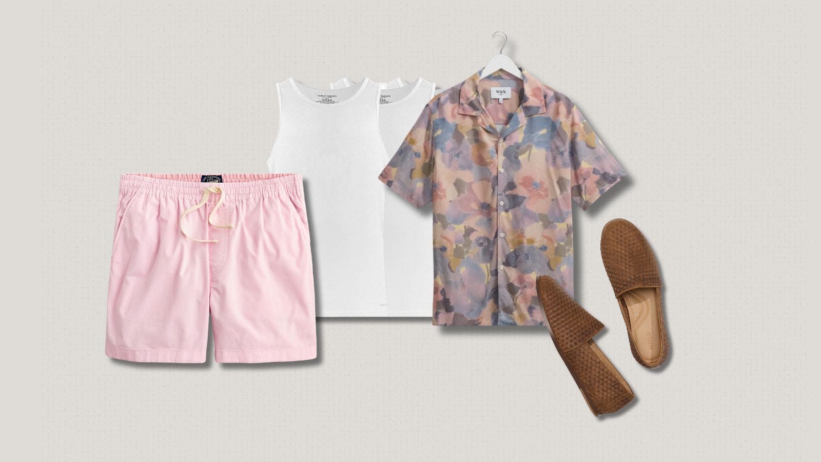 men's casual drawstring shorts outfits 2024