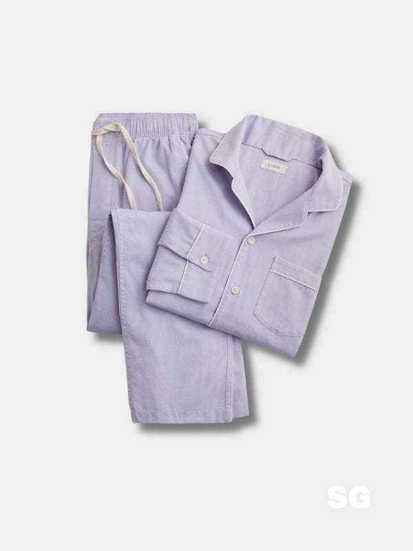 men's blue pajama set