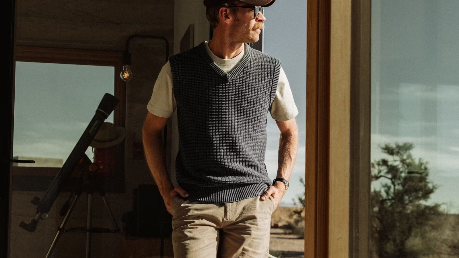 men's sweater vest outfit