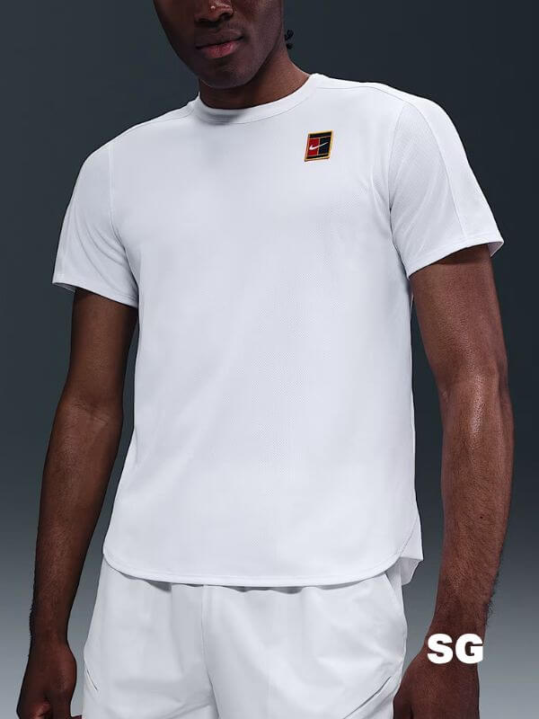 white nike tennis t-shirt