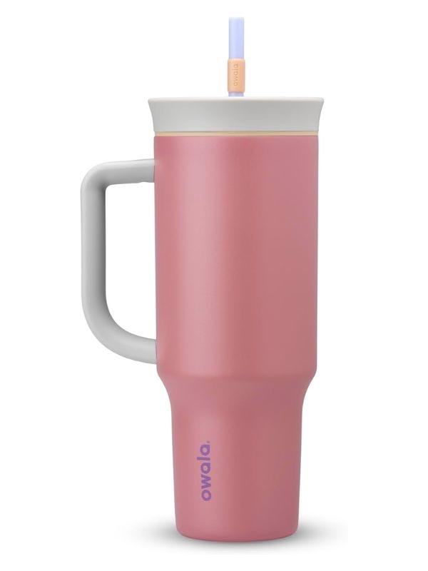 pink water bottle
