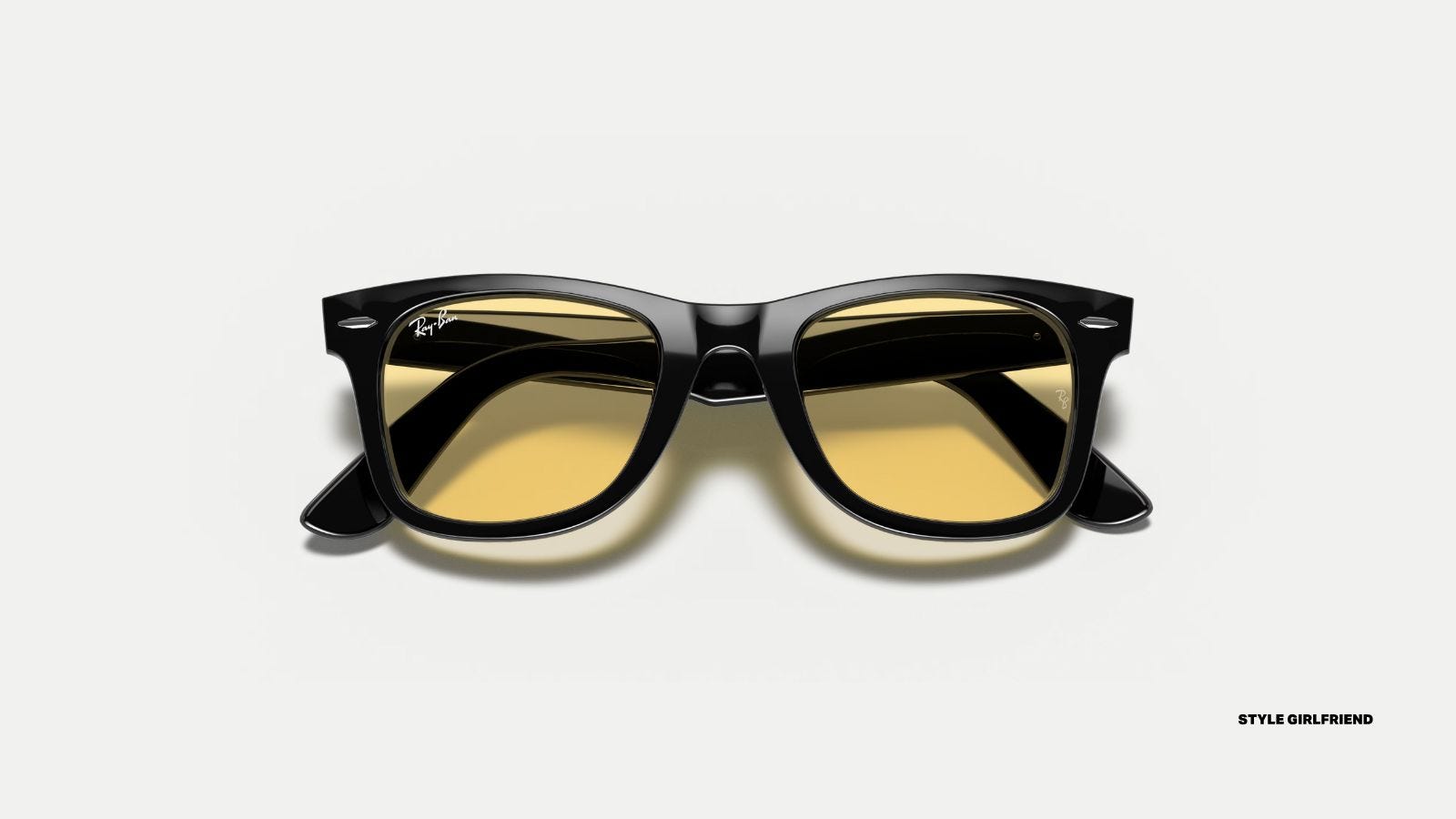 pair of Ray-Ban RB2140F Original Wayfarer Washed Lenses