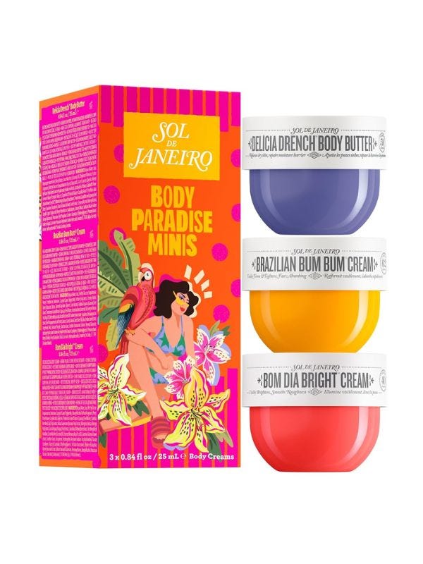 3 pack of body creams