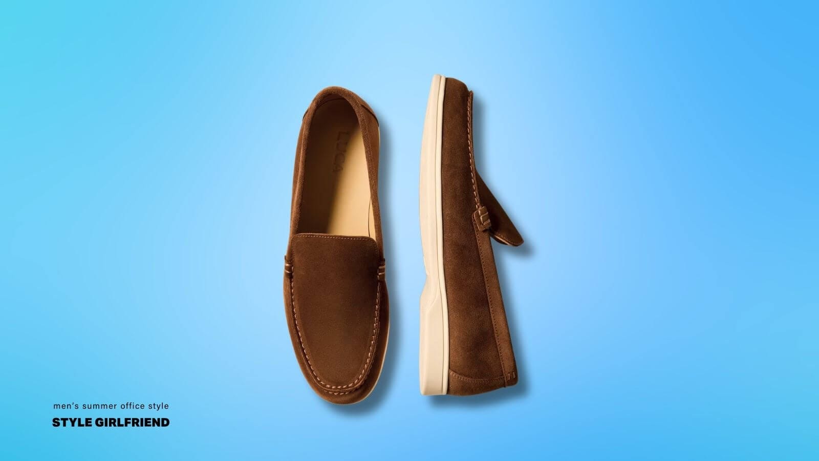 brown loafers