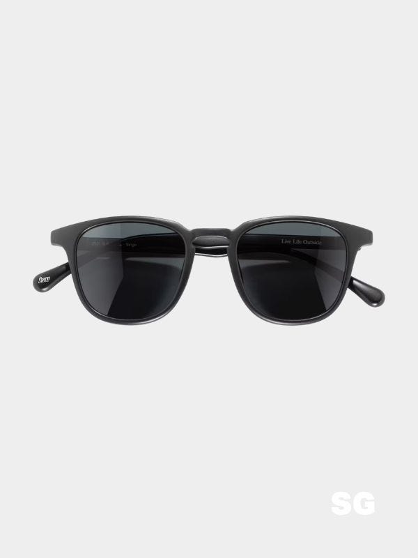 sunski tango sunglasses in black slate