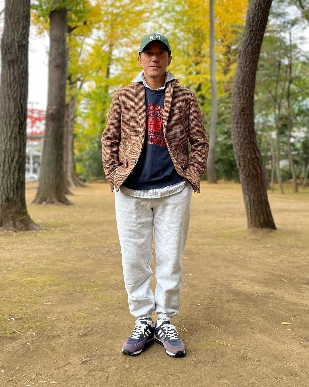 mens grey sweatpants outfits