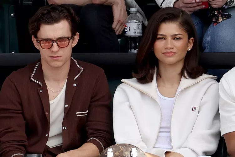 tom holland and zendaya at indian wells