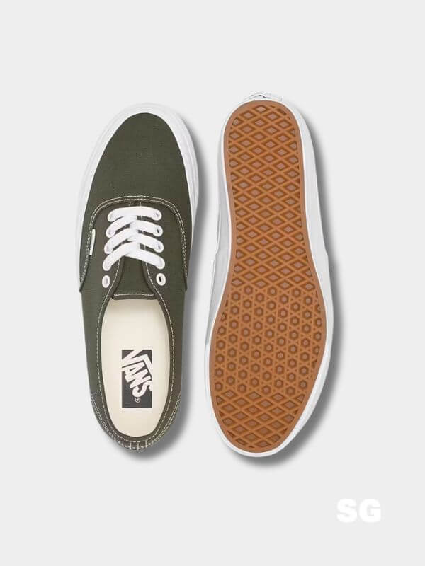 vans duck canvas sneakers in grape leaf