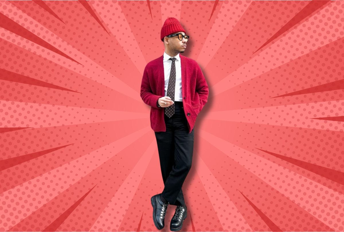 what colors match with red clothes