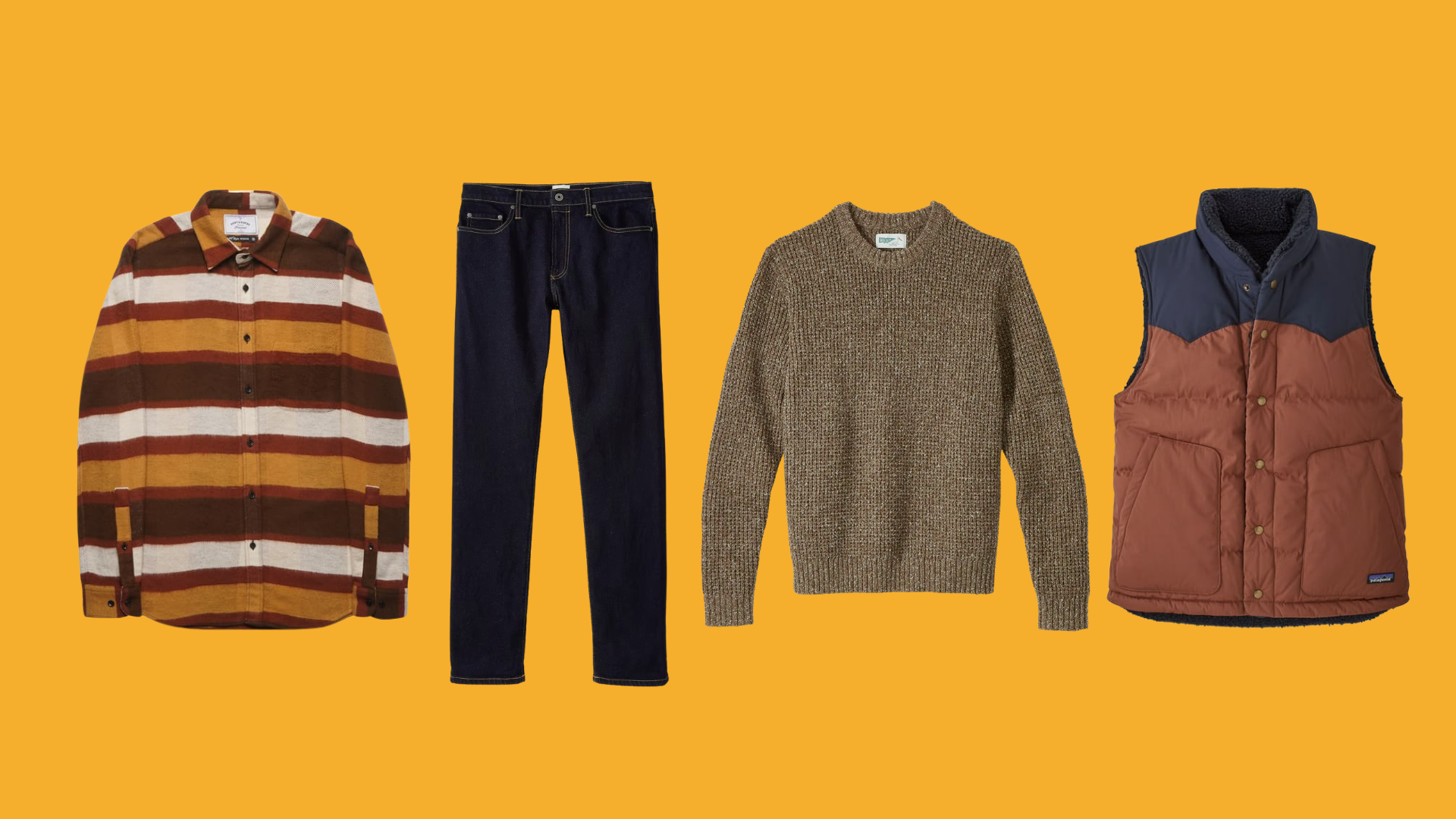 men's fall outfit showing how to wear layers