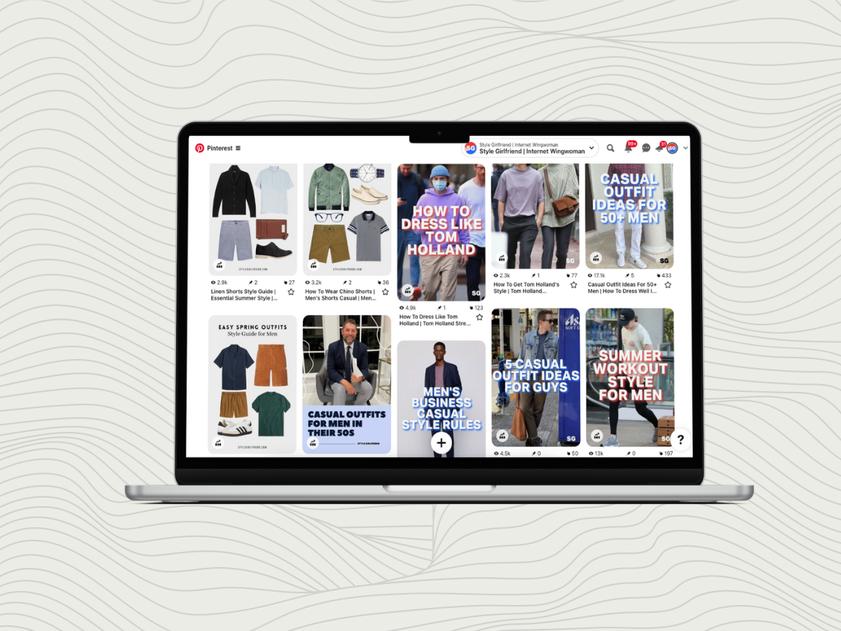 pinterest for men's style inspiration