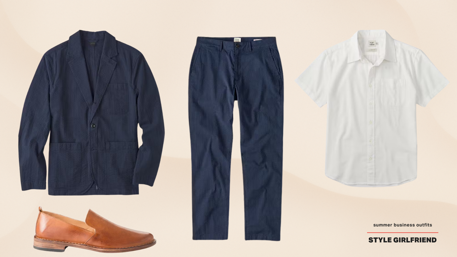 men's summer business casual with a lightweight seersucker suit