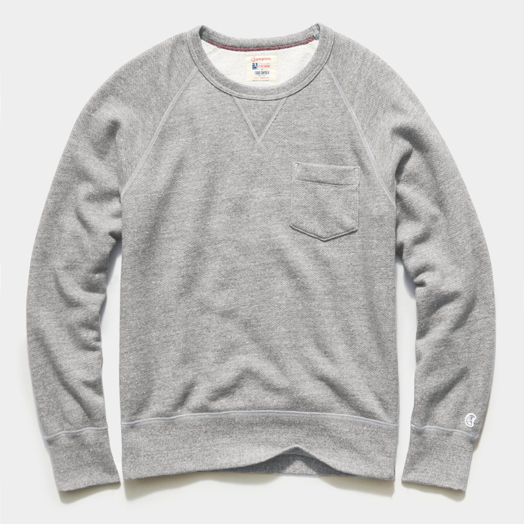 Todd Snyder grey crewneck sweatshirt 2022